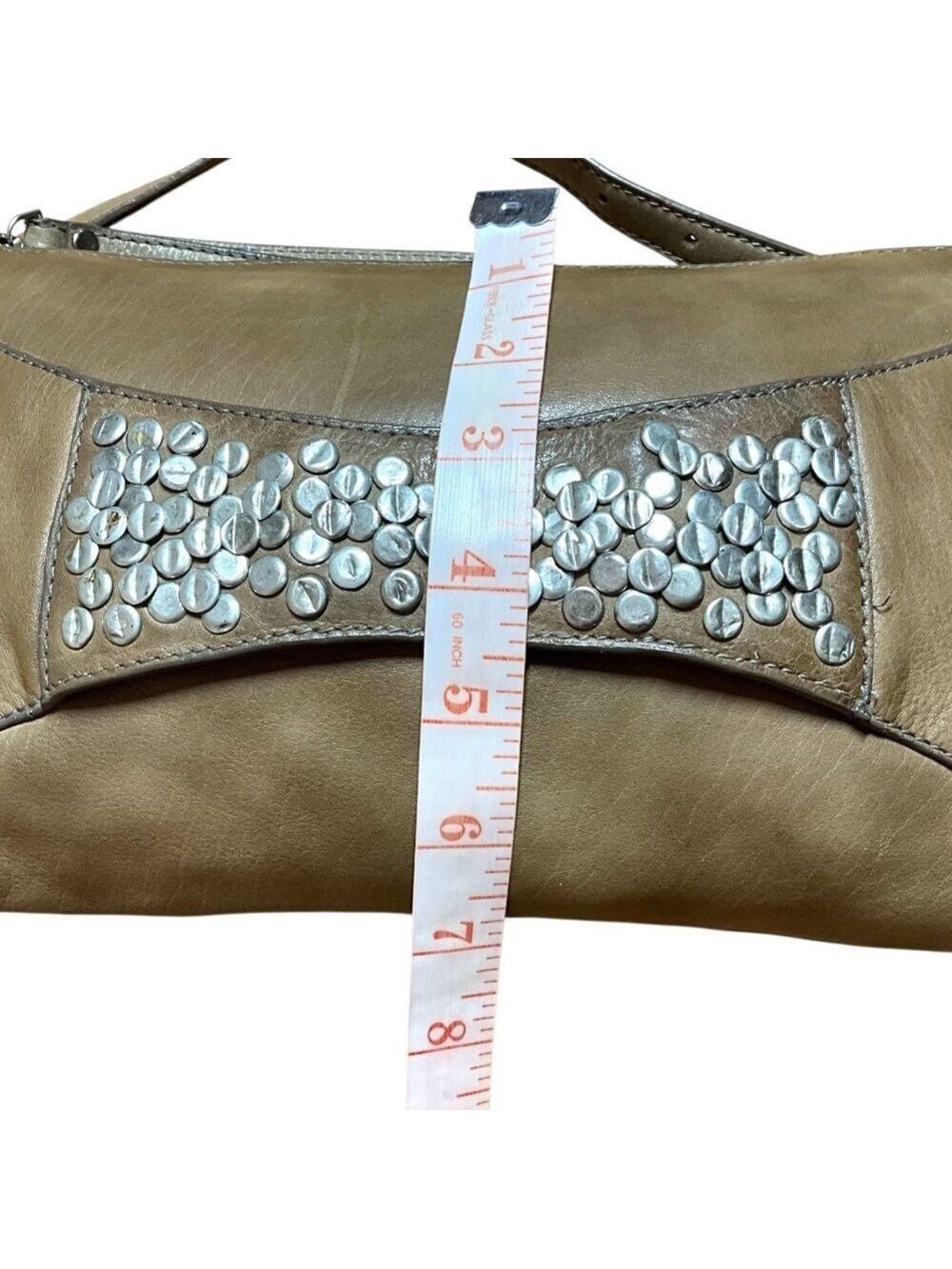 CELINE DION Genuine Leather ‘Cadence’ Crossbody / Clutch Bag Removable Strap - Picture 7 of 12